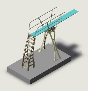 Sprunganlage Durafirm 3m